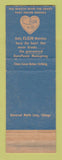 Matchbook Cover - Elgin Watches JC Greenya Jewelry Williamsport PA