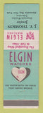 Matchbook Cover - Elgin Watches JY Thomson Jewelry Alexandria Bay NY
