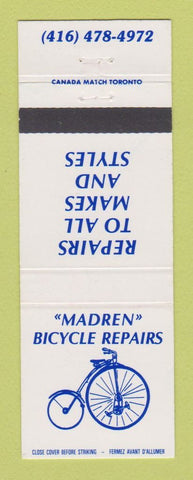Matchbook Cover - Madren Bicycle Repairs