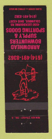 Matchbook Cover - Arrowhead Bow Hunting Supply Columbus OH