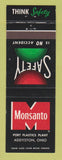 Matchbook Cover - Monsanto Safety Port Plastics Addyston OH