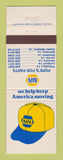 Matchbook Cover - NAPA Auto Parts Thibodaux Larose Vacherie LA