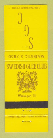 Matchbook Cover - Swedish Glee Club Waukegan IL