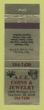 Matchbook Cover - ACE Coins Jewelry Dearborn MI