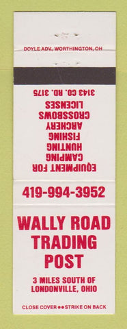 Matchbook Cover - Wally Road Trading Post Londonville OH