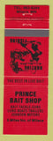 Matchbook Cover - Prince Bait Shop Milaca MN sporting goods