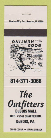 Matchbook Cover - The Outfitters DuBois PA WHITE WEAR