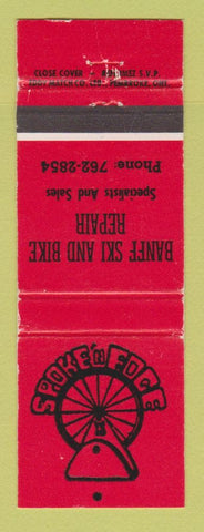 Matchbook Cover - Banff Ski Bike Repair AB Spoke n Edge WEAR