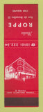 Matchbook Cover - Meubles Roppe Furniture Belgium SAMPLE WEAR
