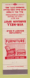 Matchbook Cover - Vir Nell Bargain Spot Furniture Kansas City MO