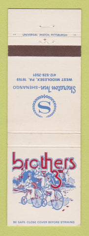 Matchbook Cover - Sheraton Hotel West Middlesex PA Brothers 3