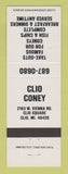 Matchbook Cover - Clio Coney Restaurant Clio MI