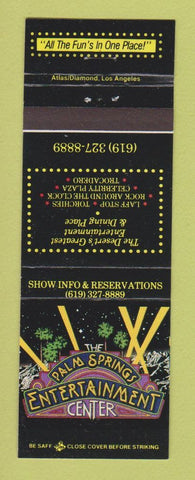 Matchbook Cover - Palm Springs Entertainment Center CA