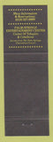 Matchbook Cover - Palm Springs Entertainment Center CA