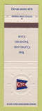 Matchbook Cover - Cleveland Yachting Club Yacht OH WHITE