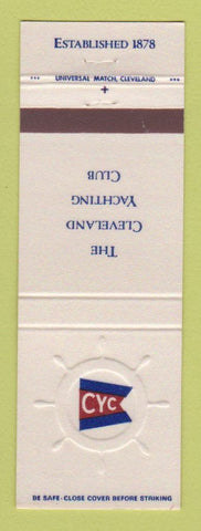Matchbook Cover - Cleveland Yachting Club Yacht OH WHITE