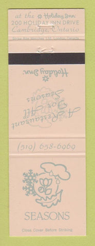 Matchbook Cover - Holiday Inn Seasons Restaurant Cambridge ON