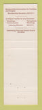 Matchbook Cover - University Club of Michigan State University East Lansing MI