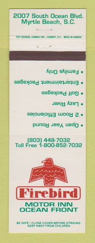 Matchbook Cover - Firebird Motor Inn Myrtle Beach SC