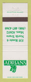Matchbook Cover - Adrian's North Truro MA