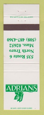 Matchbook Cover - Adrian's North Truro MA