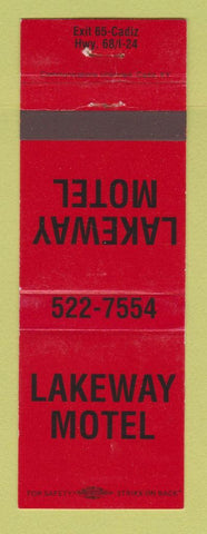 Matchbook Cover - Lakeway Motel Cadiz KY