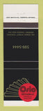 Matchbook Cover - Osio Restaurant Toronto ON