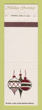 Matchbook Cover - Ozaukee Country Club Milwaukee Curling Mequon WI Christmas
