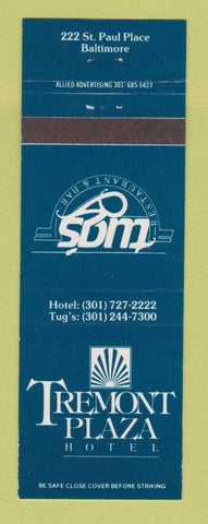 Matchbook Cover - Tremont Plaza Hotel Baltimore MD Tug's Restaurant