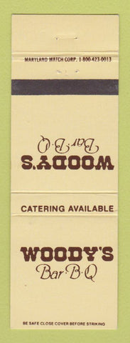 Matchbook Cover - Woody's BBQ Jacksonville FL