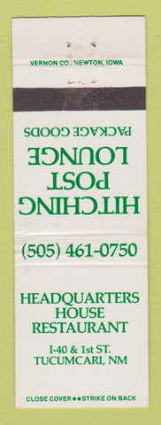 Matchbook Cover - Headquarters House Restaurant Tucumcari NM WEAR