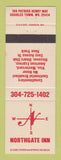 Matchbook Cover - Northgate Inn Charles Town WV