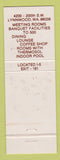 Matchbook Cover - Lundberg's Turning Point Restaurant Lynnwood WA Best Western
