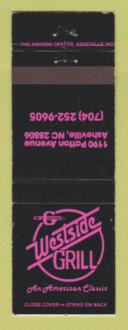 Matchbook Cover - McGuffey's Westside Grill Asheville NC WEAR