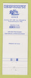 Matchbook Cover - Export A Cigarettes Golf John Daly David Duval Fred Couples