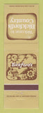 Matchbook Cover - Bickford's Country Restaurants CT MA NH RI