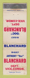 Matchbook Cover - Doc Blanchard Dept Vice Commander Election WORN