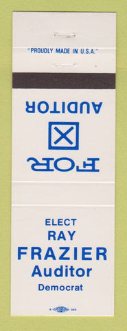 Matchbook Cover - Ray Frazier Auditor Election
