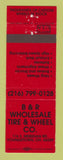 Matchbook Cover - B&B Wholesale Tire Wheel Youngstown OH