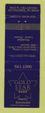 Matchbook Cover - Gold Star Family Restaurant Milwaukee WI WEAR