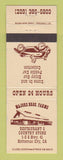 Matchbook Cover - Major Bros Farms Restaurant Kettleman City CA