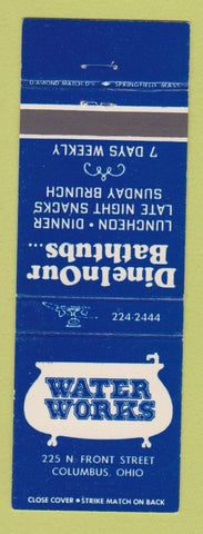 Matchbook Cover - Water Works Restaurant Columbus OH
