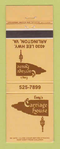 Matchbook Cover - Essy's Carriage House Arlington VA