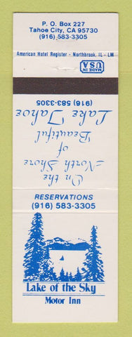 Matchbook Cover - Lake of the Sky Motor Inn Tahoe City CA