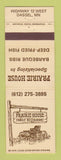 Matchbook Cover - Prairie House Restaurant Dassel MN