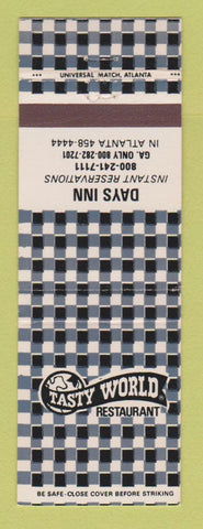 Matchbook Cover - Tasty World Restaurant Days Inn Atlanta GA