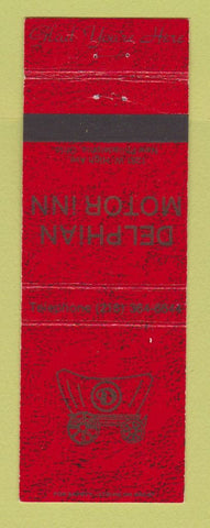 Matchbook Cover - Delphian Motor Inn New Philadelphia OH