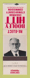 Matchbook Cover - Booley Hitt Chairman for Etowah County Commission AL
