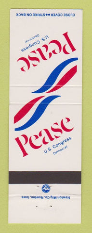 Matchbook Cover - Pease US Congress Election