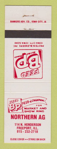 Matchbook Cover - BP Feeds Northern Ag Freeport IL